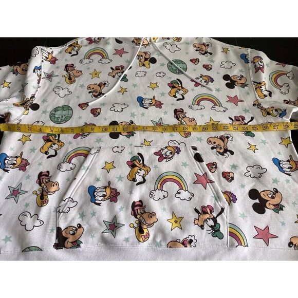 Disney Parks Retro Hoodie Mickey Minnie Mouse Donald Daisy Horace Clarabelle 1X - Picture 7 of 13